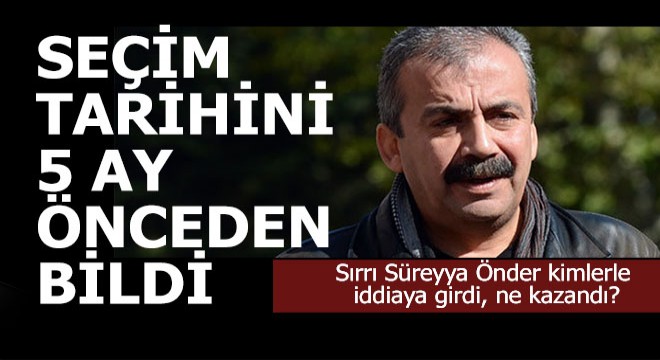 Seçim tarihini 5 ay önceden bildi