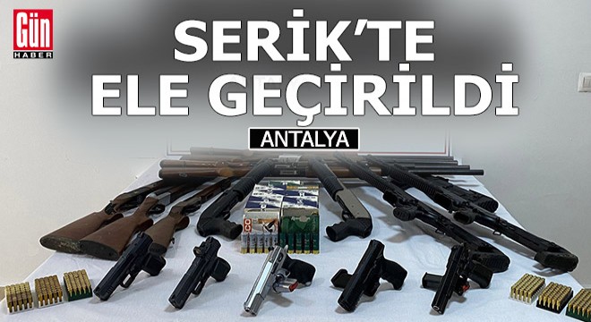 Serik'te ruhsatsız silah operasyonu
