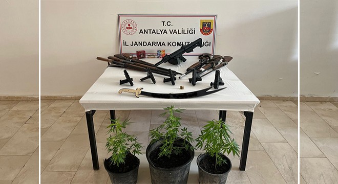 Serik'te silah kaçakçılığı operasyonu