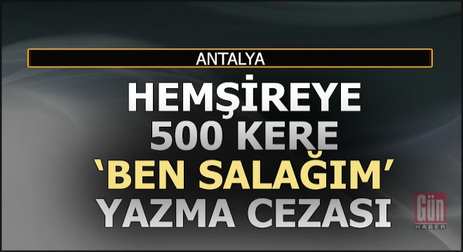 Servisi terk eden hemşireye ilginç ceza