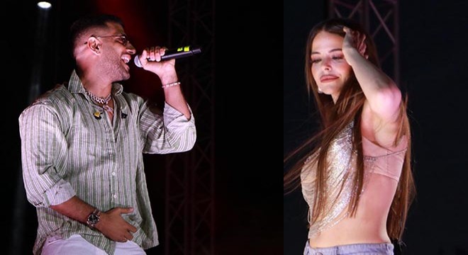 Simge Sağın ve Reynmen festivalde...