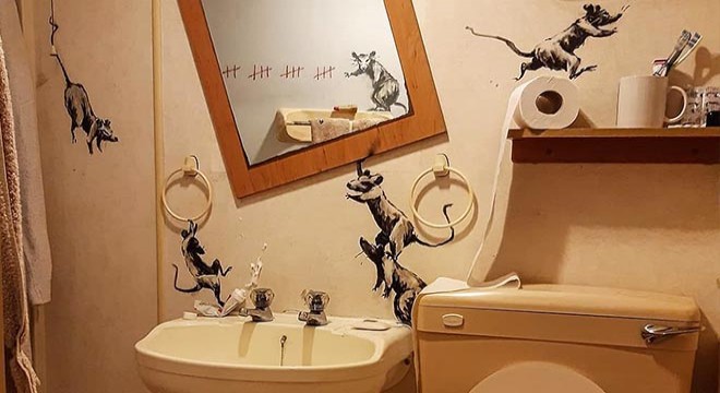 Sokak sanatının efsane ismi Banksy'den karantina isyanı