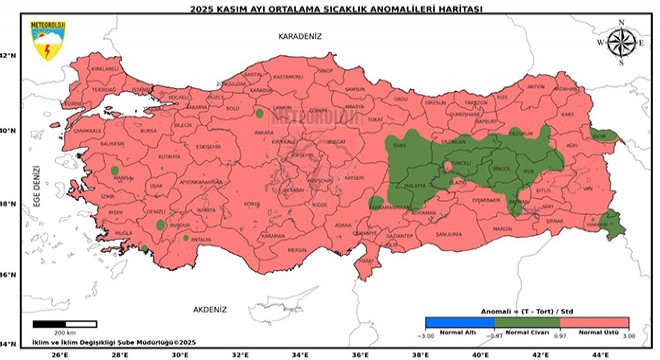 Son 55 yılın en sıcak 3'üncü kasım ayı yaşandı