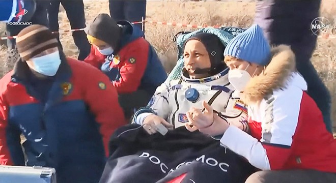 Soyuz MS-19 astronot ve kozmonotları, Dünya’ya döndü