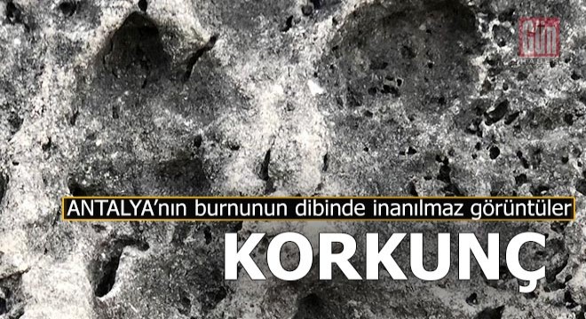 Sular çekildi, fosil adacıklar oluştu