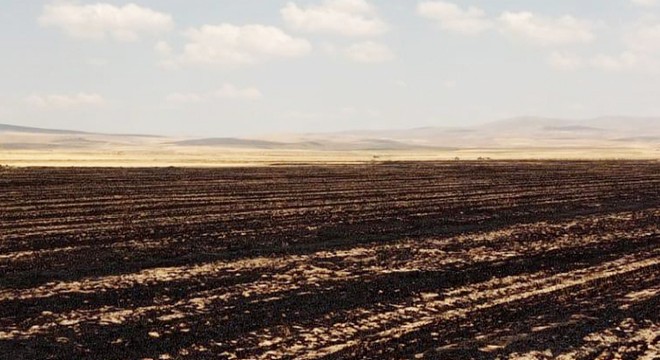 Sultandağı'nda korkutan yangın