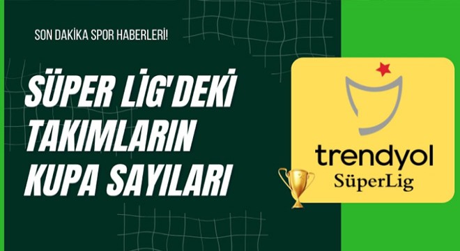 Süper Lig'deki Takımların Kupa Sayıları