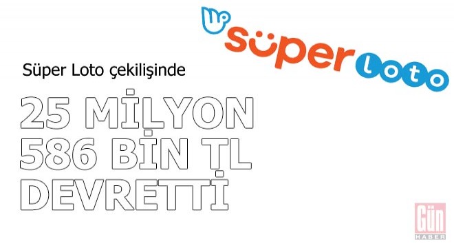 Süper Loto çekilişinde 25 milyon 586 bin TL devretti
