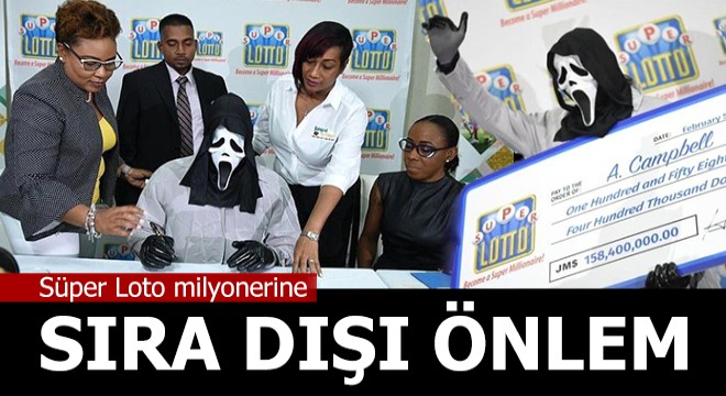 Süper Loto milyonerine sıra dışı önlem
