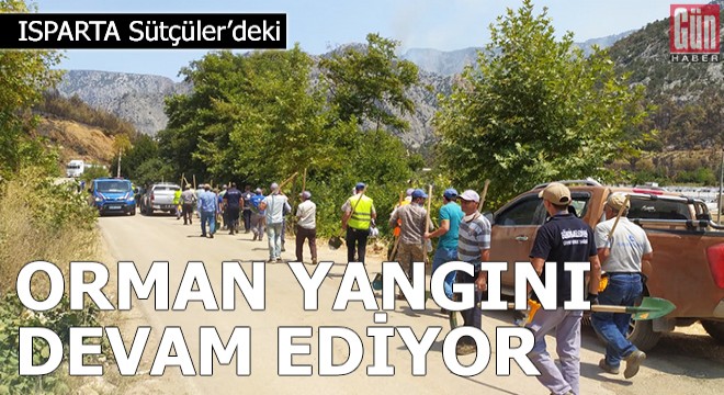 Sütçüler'deki orman yangını, 4'üncü gününde