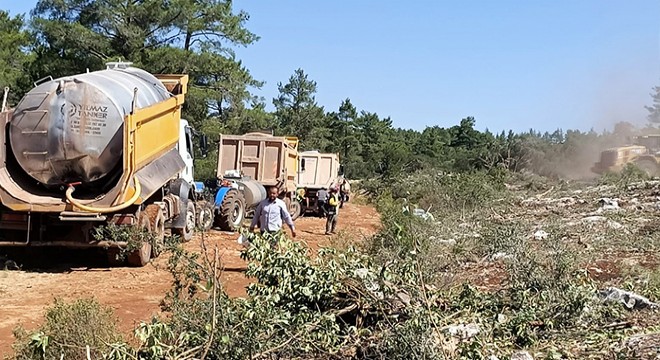 Sütçüler'deki orman yangınında 6'ncı gün