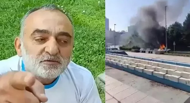 TBMM önünde otomobilini yakan şüpheli tutuklandı
