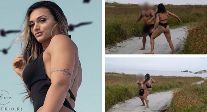 Tacizciyi tekme tokat dövdü