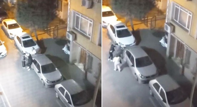 Tartıştığı kız arkadaşını tekme tokat darbetti