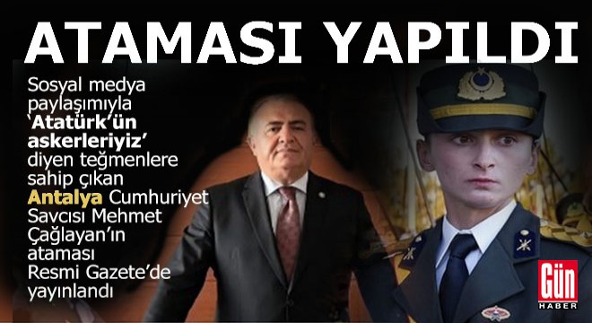 Teğmenlere destek paylaşımı yapan Antalyalı savcı yeni görev yerine atandı