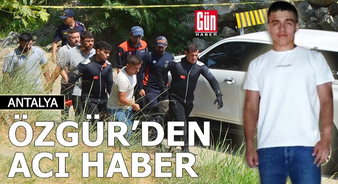 Topun peşinden suya atlayan Özgür'den acı haber