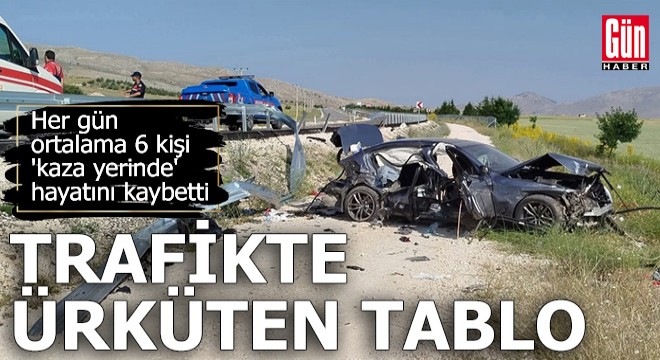 Trafikte ürküten tablo!