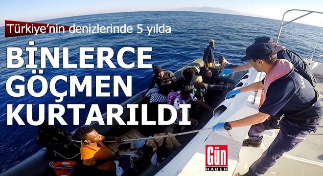 Türkiye'nin denizlerinde 5 yılda binlerce göçmen kurtarıldı