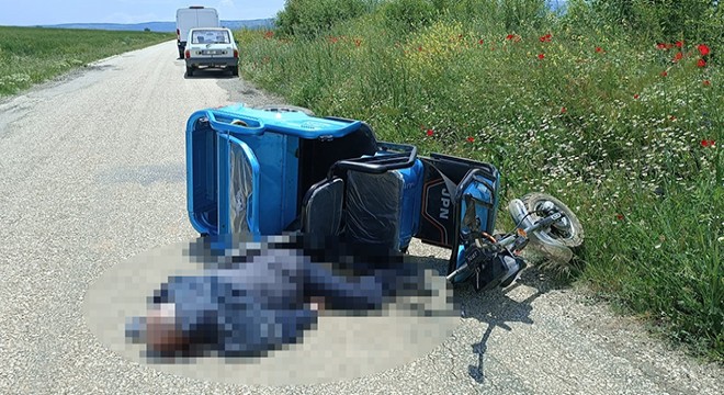 Üçtekerin devrildiği kazada hayatını kaybetti