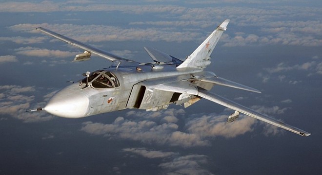Ukrayna'da ‘Su-24M’ tipi bombardıman uçağı düştü
