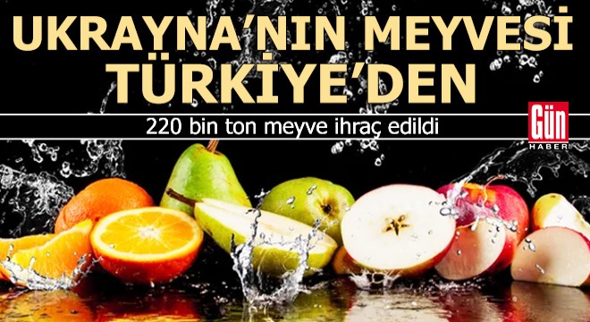 Ukrayna'nın meyvesi Türkiye'den
