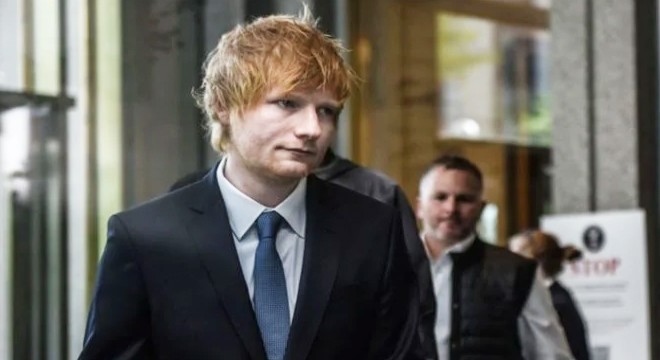 Ünlü şarkıcı Ed Sheeran telif davasını kazandı