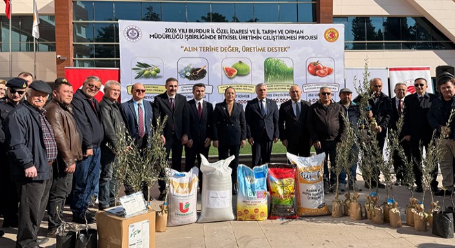Üreticilere tohum ve fidan dağıtıldı