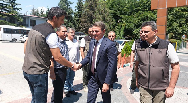 Vali Baruş, Orman Yangınları Harekat Merkezi'nde