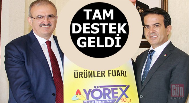 Vali Karaloğlu'ndan YÖREX’e tam destek