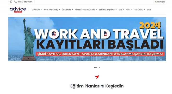 Work and travel fiyatları