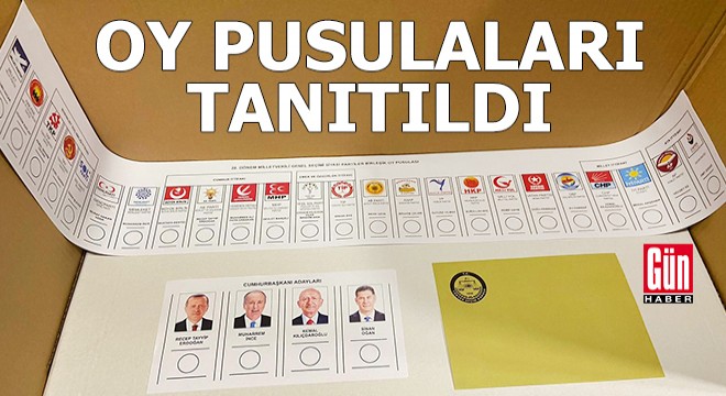 YSK, oy pusulalarını tanıttı