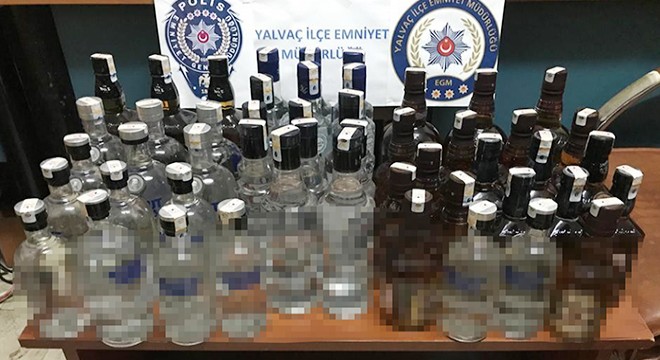 Yalvaç'ta kaçak içki operasyonu