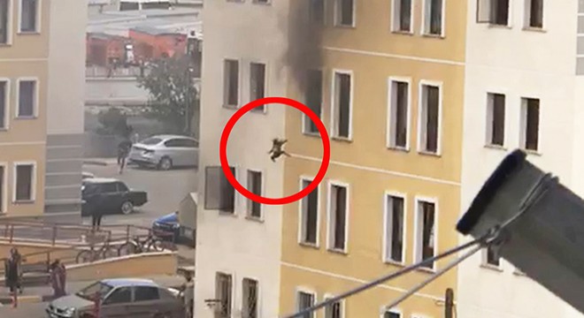 Yangında 5'inci kattan atlayan kadının eşi: Herkesten dua bekliyoruz