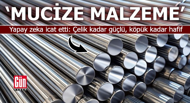 Yapay zeka icat etti: Çelik kadar güçlü, köpük kadar hafif