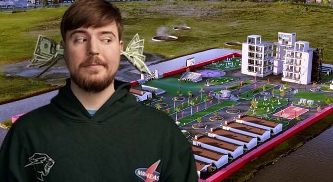 Yarışma için 14 milyon dolarlık şehir inşa etti