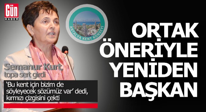 Yeniden başkan seçilen Semanur Kurt; topa sert girdi