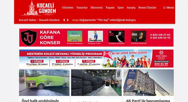 Yerel Medyada Ulusal Güçte; Kocaeli Gündem