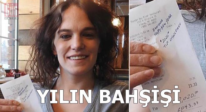 Yılın bahşişi o garsona gitti