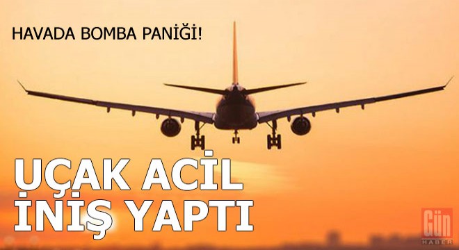 Yolcu uçağı, 'bomba ihbarı' sonrası acil iniş yaptı