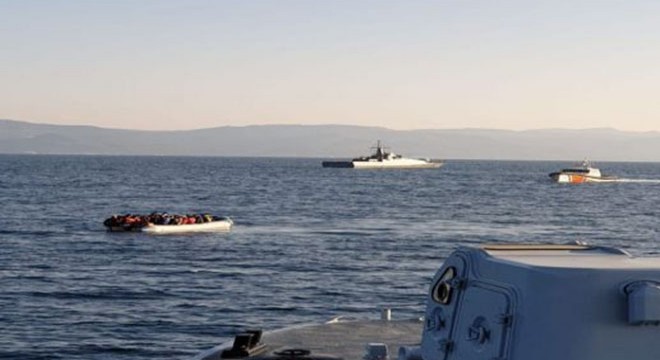 Yunan gemisine Türk Sahil Güvenliği'nden müdahale