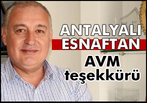 Sevimçok'tan AVM teşekkürü