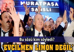 DSP Genel Başkanı Türker; Evcilmen 'Ben limon değilim' dedi