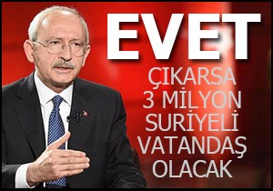 Kılıçdaroğlu; 'Evet çıkarsa...'