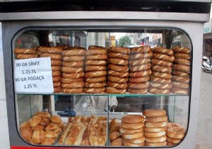 1 liralık simit 1.25 TL oldu