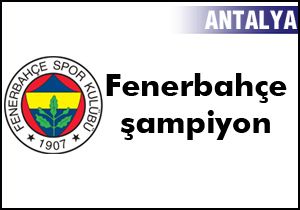 U15'te şampiyon Fenerbahçe