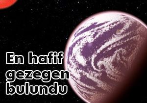 En hafif gezegen bulundu