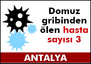 Antalya'da domuz gribinden ölen hasta sayısı 3