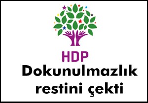HDP'den dokunulmazlık resti
