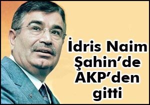 İdris Naim Şahin AKP'den istifa etti