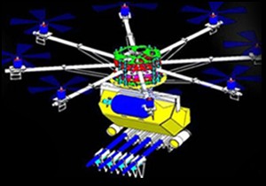 Biber gazı sıkan İHA